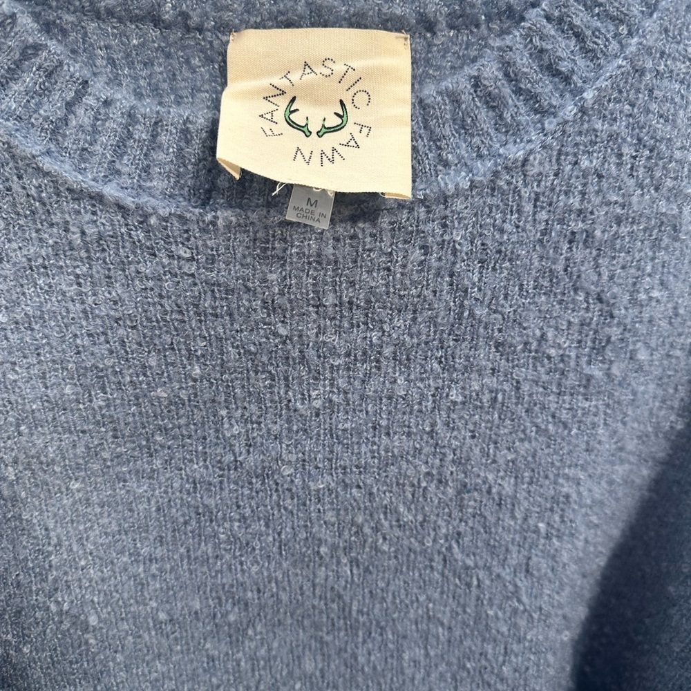 Fantastic Fawn Powder Blue Oversized Chunky Sweater Size Medium NWOT - Picture 2 of 4
